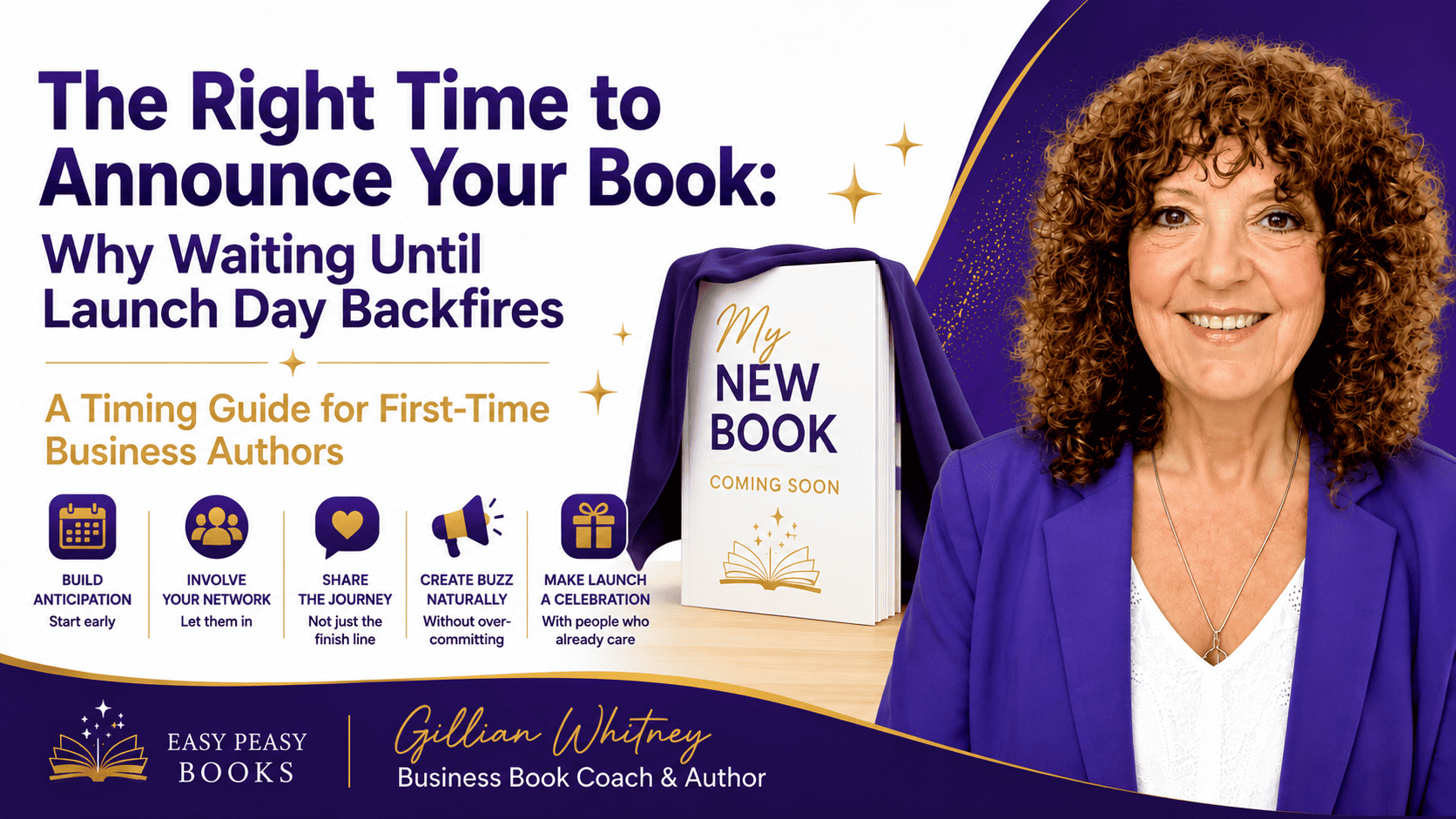 blog-2-005-20260223 graphic for blog post The Right Time to Announce Your Book: Why Waiting Until Launch Day Backfires